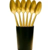 10 grandes cuillères de luxe réutilisables en plastique - 17 cm - Couleur au choix