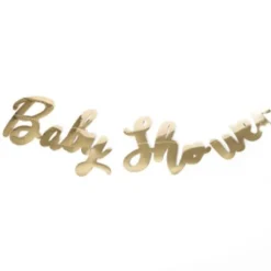 Guirlande "Baby Shower" - Doré