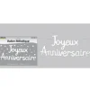 Guirlande Ballon Joyeux Anniversaire - Blanc