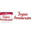 Guirlande Ballon Joyeux Anniversaire - Rouge