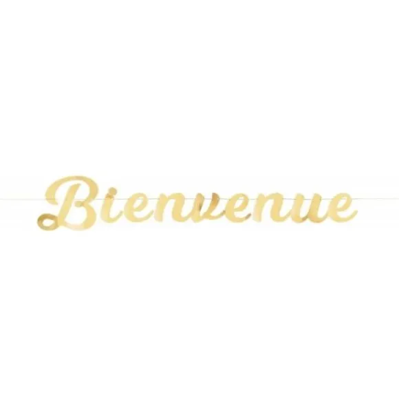 Guirlande Bienvenue - 1M40 - Or