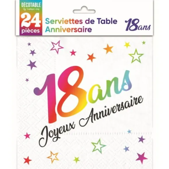 Guirlande Cascade "Joyeux Anniversaire" - Multicolore et Argent