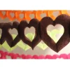 Guirlande de Coeurs en Papier - Chocolat