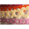 Guirlande de Coeurs en Papier de 4 mètres - Crème