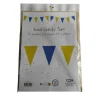 Guirlande de 15 fanions - Jaune et Bleu - 5m