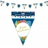 Guirlande de 9 fanions "Joyeux Anniversaire" - 6 m - Collection Tropical