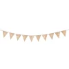 Guirlande de 10 fanions multicolores avec dorure pour anniversaire - 3 m - Âge au choix