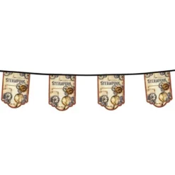 Guirlande de Fanions Steampunk - 4 M