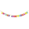 Guirlande de lettres en Papier Multicolore Joyeux Anniversaire - 2 mètres