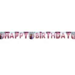 Guirlande de Lettres - " Happy Birthday " de la Reine des Neiges 2 - 2 m