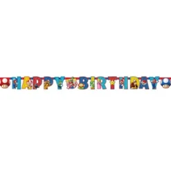 Guirlande de lettres - Happy Birthday - 190 cm - Super Mario™