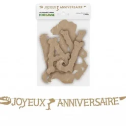Guirlande de lettres - Joyeux Anniversaire - 4 m - Collection Dinosaure