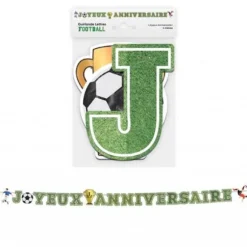Guirlande de lettres - Joyeux Anniversaire - 4 m - Collection Football