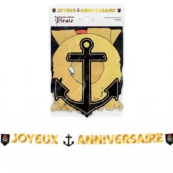 Guirlande de lettres - Joyeux Anniversaire - 4 m - Collection Pirate