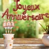 Guirlande de mots gonflables - Joyeux Anniversaire - Collection Terracotta