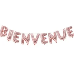 Guirlande en Ballons "Bienvenue" - Rose