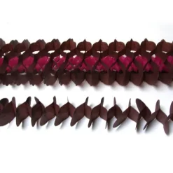 Guirlande en Papier "Zinnia Duo" Chocolat/Fuchsia