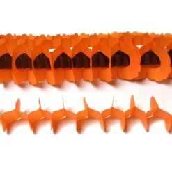 Guirlande en Papier "Zinnia Duo" Orange/Chocolat