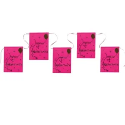 Guirlande Fanions "Joyeux Anniversaire" - Fuchsia