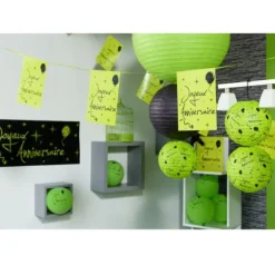 Guirlande Fanions "Joyeux Anniversaire" - Vert