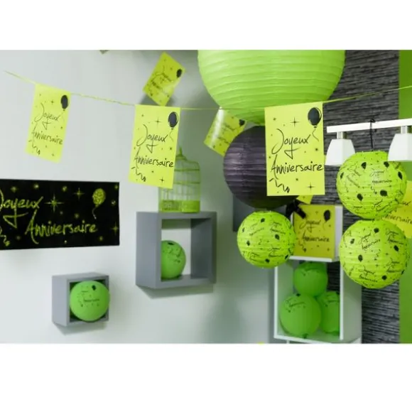 Guirlande Fanions "Joyeux Anniversaire" - Vert