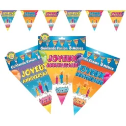 Guirlande Fanions "Joyeux Anniversaire"