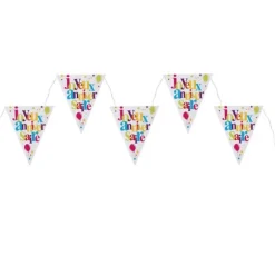 Guirlande Fanions "Joyeux Anniversaire" - Multicolore