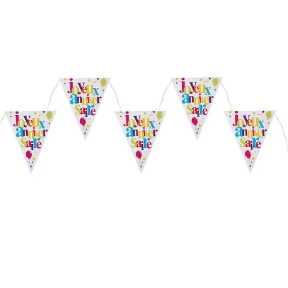 Guirlande Fanions "Joyeux Anniversaire" - Multicolore