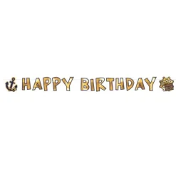 Guirlande Happy Birthday - Collection Pirate Rouge