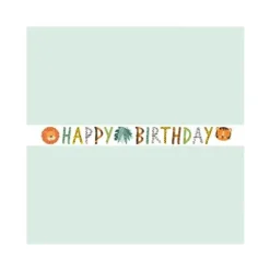 Guirlande Happy Birthday - Les Animaux de la Jungle