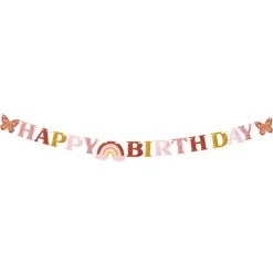 Guirlande "Happy Birthday" - 3 mètres - Collection Boho