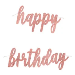 Guirlande " Happy Birthday " Prism - Glitz Rose Gold