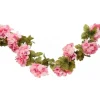 Guirlande Hortensia artificielle - Rose - 220 cm