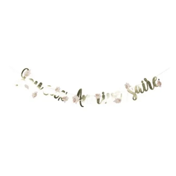 Guirlande Joyeux Anniversaire - Collection Boho Blush et Or