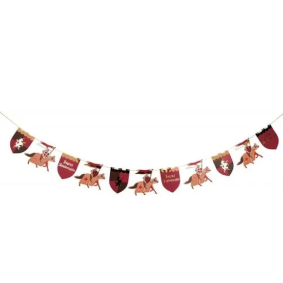 Guirlande 2 M - Collection Chevalier Bordeaux