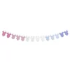 Guirlande Personnalisable Gender Reveal - Rose / Blanc / Bleu - 3 m x 23 cm