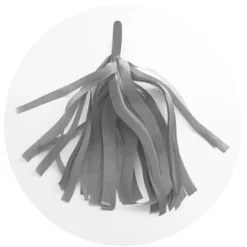 Guirlande 5 tassels - gris