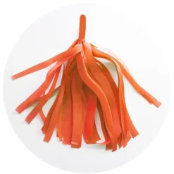 Guirlande 5 tassels - Orange