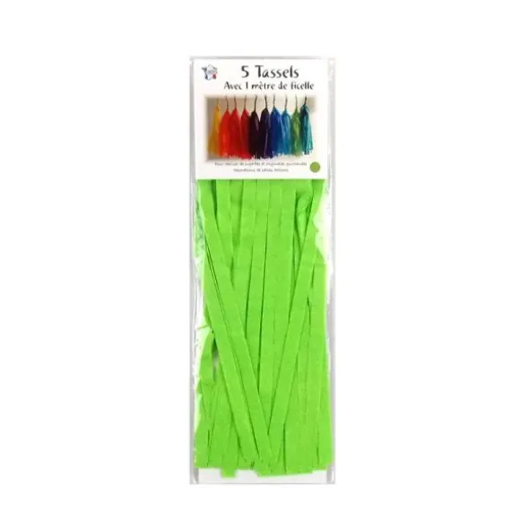 Guirlande 5 tassels - Vert pomme
