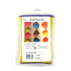 Guirlande Torsadée Jaune et Bleu