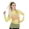Haut en Résille Jaune - Taille Unique