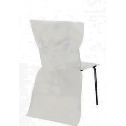 6 Housses de Chaise en Intissé Blanc