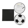 8 invitations avec enveloppes - Football - Noir, Blanc et Or