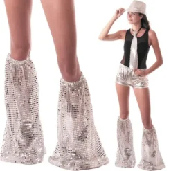 Jambières disco à sequins - Couleur au choix