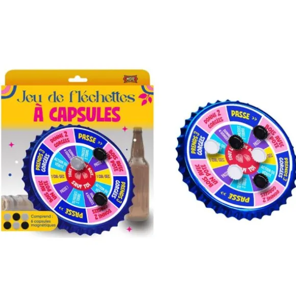 Jeu à boire - Jeu de fléchettes à capsules - Collection Apéro