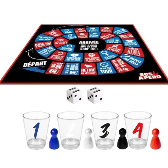 Jeu à boire - Le Jeu de l'Oie - Collection SOS Apéro