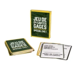 Jeu de 24 cartes gages - Collection Mission Enterrement de vie de garçon