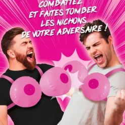 Jeu de combat de nichons gonflables