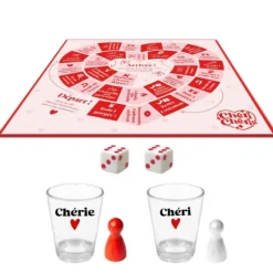 Jeu de l'oie - Spécial Couple - Saint-Valentin - Collection Chéri Chérie