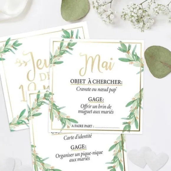 Jeu des 12 mois - Vive les mariés